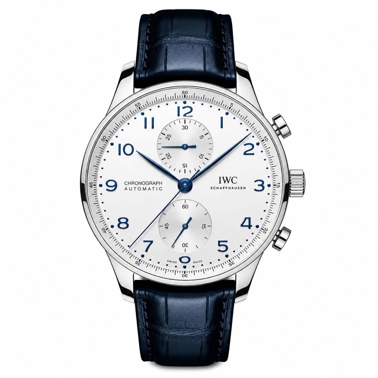 Iwc Portugieser Chronograph 41mm
 White Blue Dial