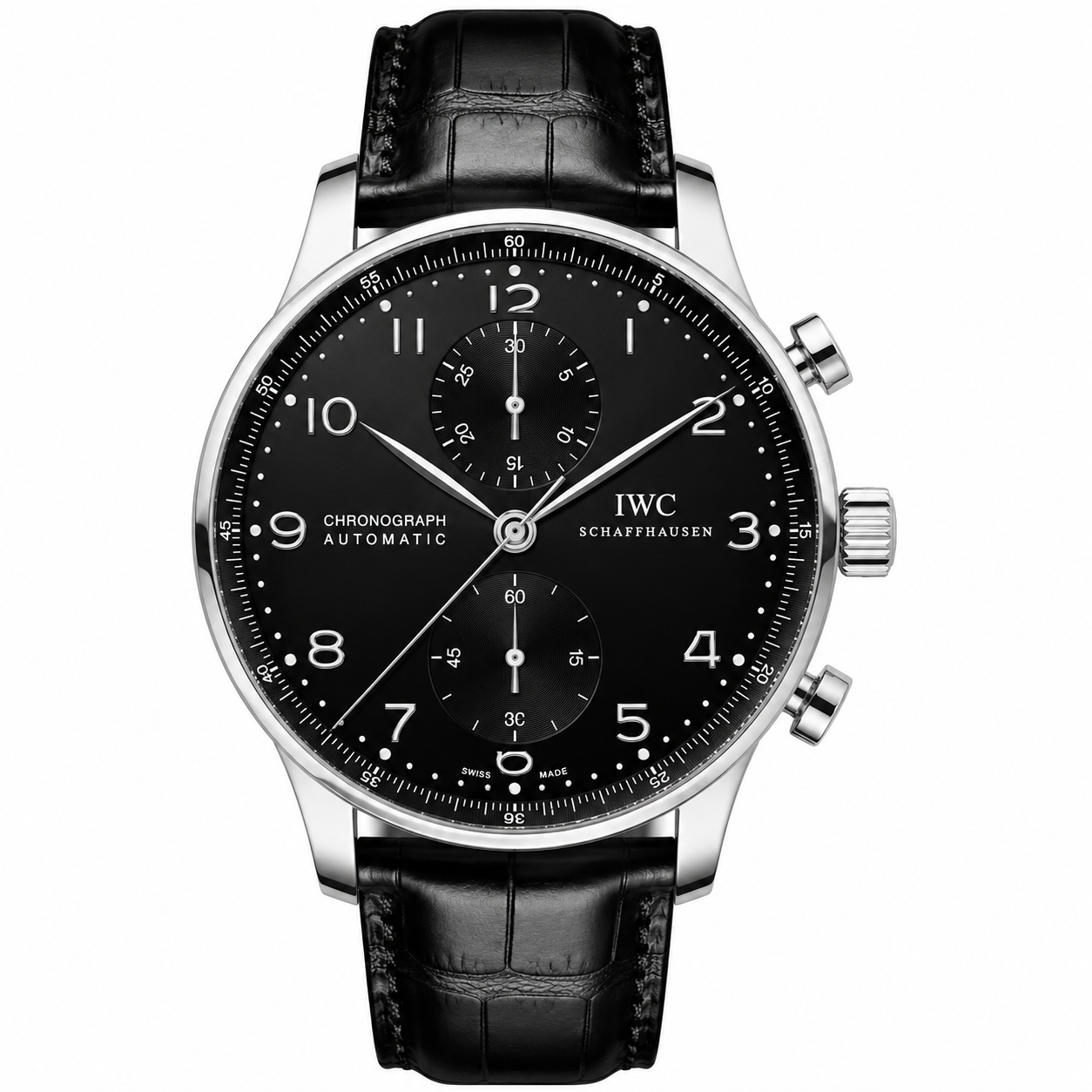 Iwc Portugieser Chronograph 41mm Black Dial
