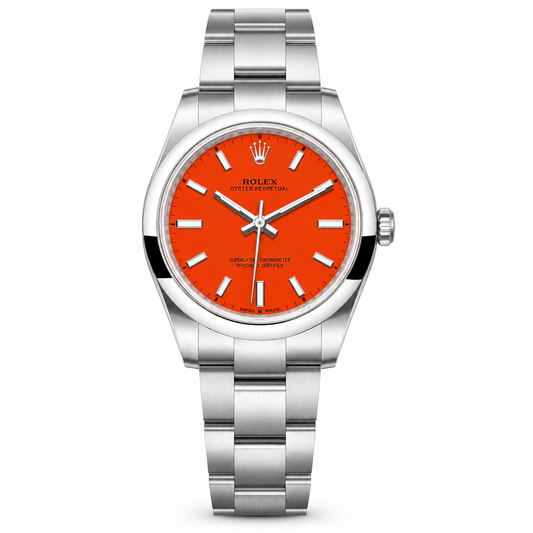 Rolex Oyster Perpetual 31mm Coral Red Dial