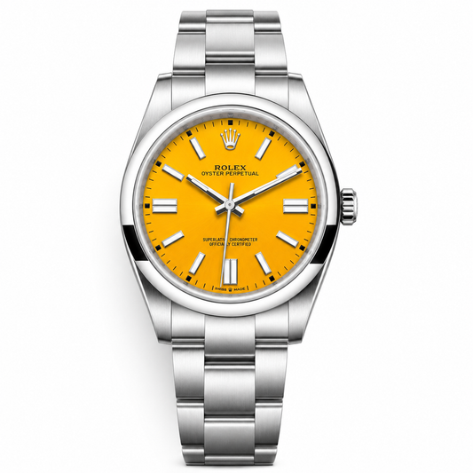 Rolex Oyster Perpetual 41mm Yellow Dial