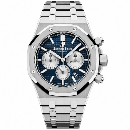Audemars Piguet Royal Oak Chronografh Watch Blue Dial 41mm