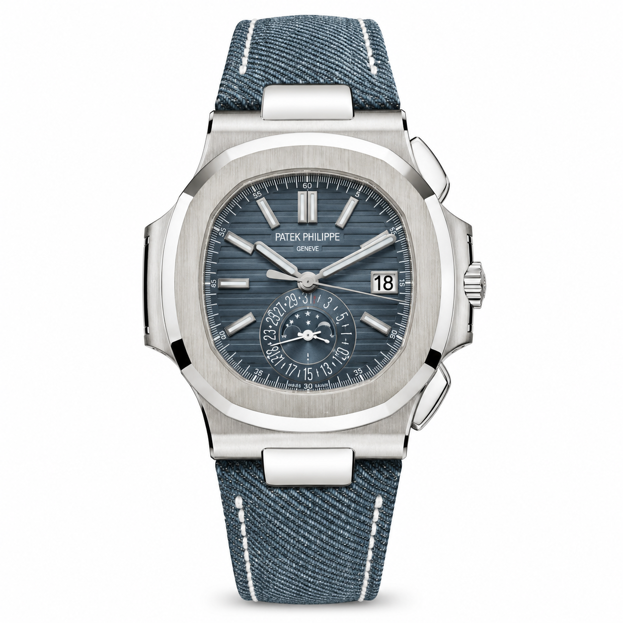 Patek Philippe Nautilus Moonphase Blue Dial Jean