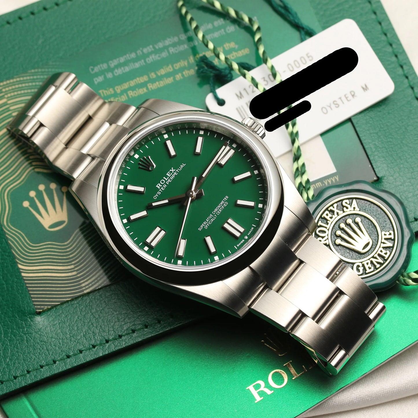 Rolex Oyster Perpetual 41mm Green Dial