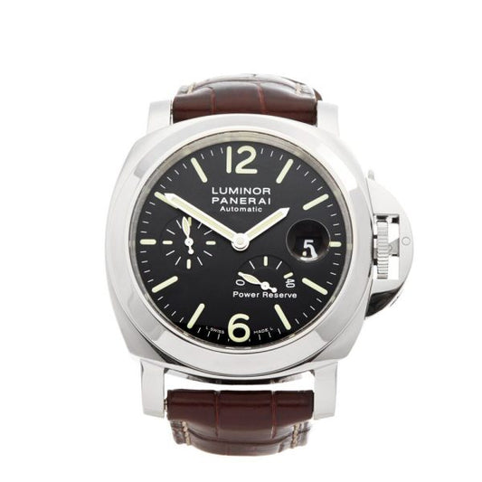 Panerai Luminor Power Reserve Acciaio Brown Crocodile Strap 44MM