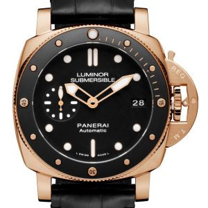 Panerai Luminor Submersible Automatic Pink Gold Black Dial 42MM