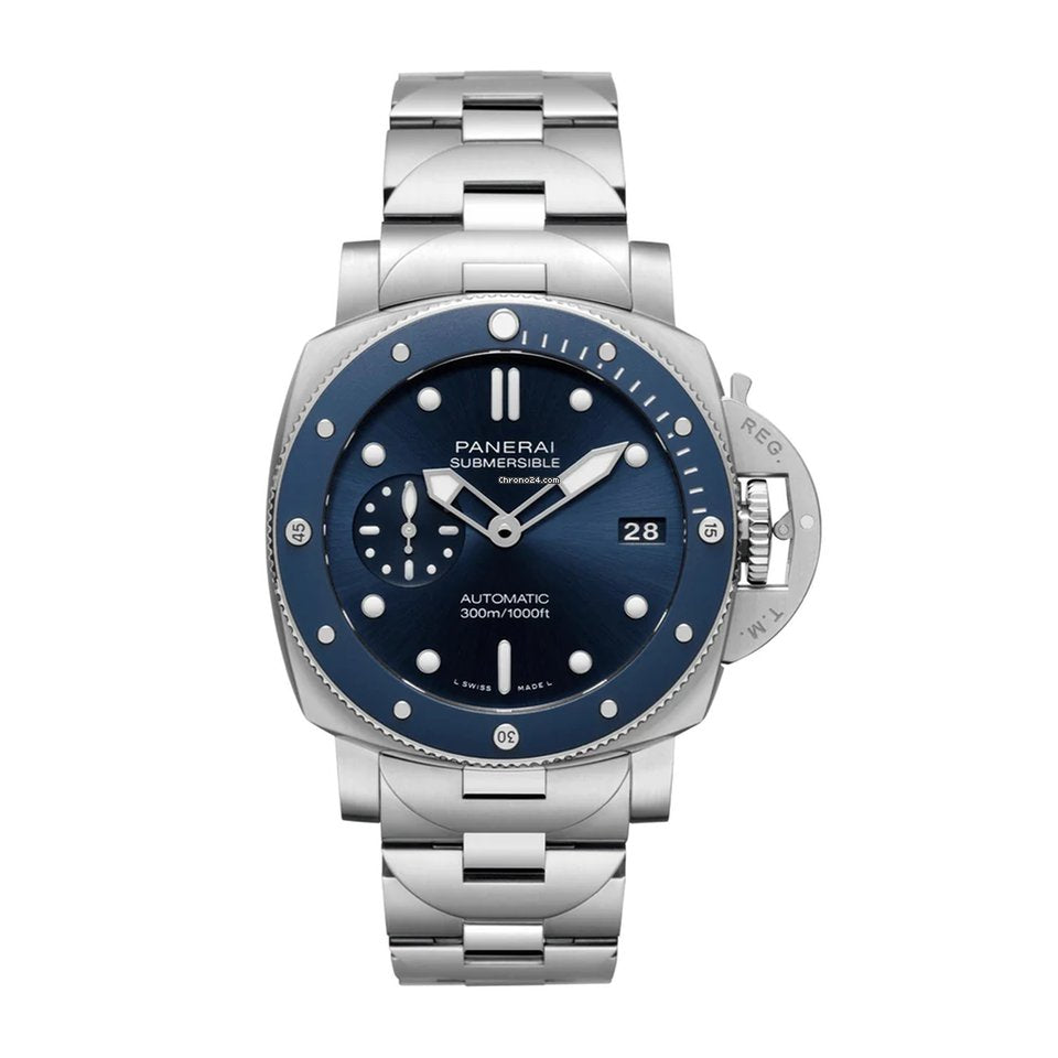 Panerai Submersible Blu Notte 42mm Mens Watch