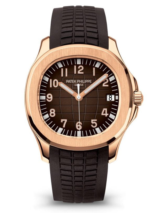 Patek Philippe Aquanaut Rose Gold Brown Dial Mens Watch 42.2mm