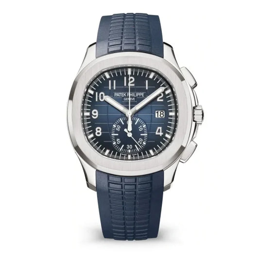 Patek Philippe Aquanaut Small Seconds Blue Mens Watch 42.2mm