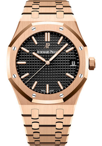 Audemars Piguet Royal Oak 41 Black Dial 50th Anniversary Rose Gold