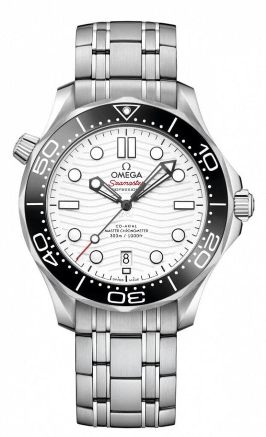 Omega Diver 300M CoAxial Master Chronometer White Dial 42 mm