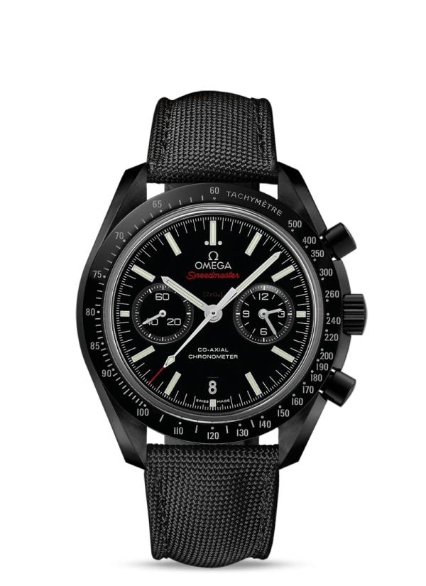 Omega SpeedMaster Dark Side of the Moon CoAxial Chronometer Chronograph Black Strap Red Fonts 44.25 mm