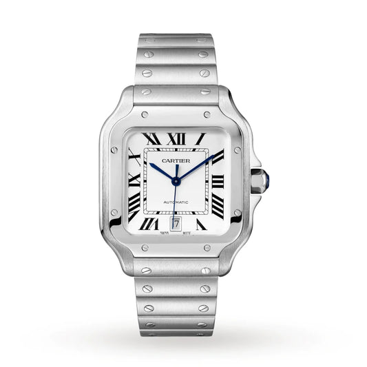 Cartier Santos Watch 40mm Steel White Dial