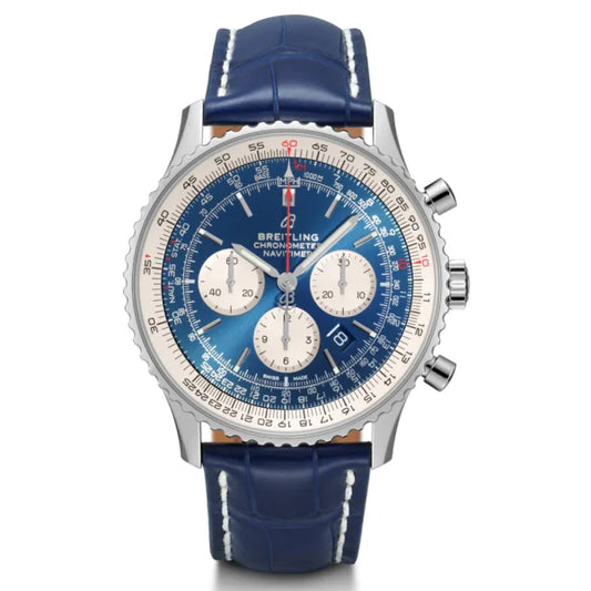 Breitling Navitimer 1 B01 Chronograph Stainless Steel Blue Dial Automatic Gents Watch