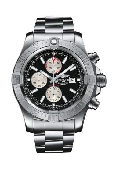 Breitling Super Avanger II Steel Black Dial 48mm