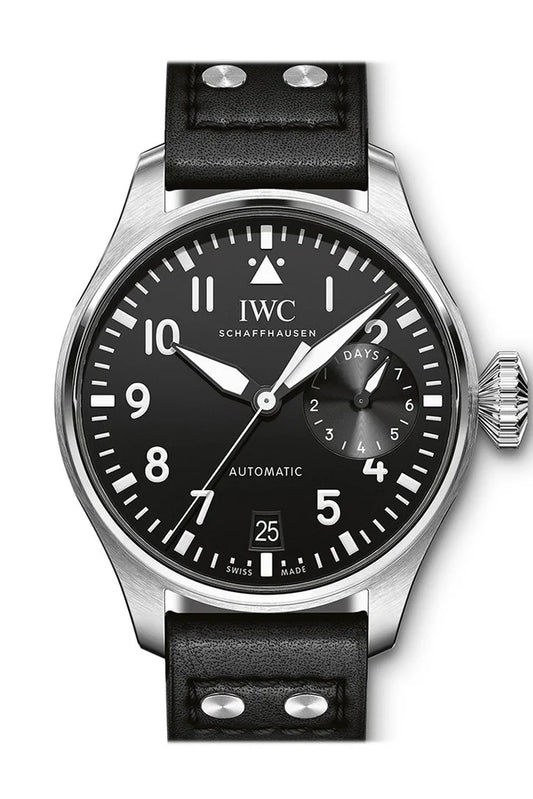 Iwc 7 Days Pilot Steel Black Dial