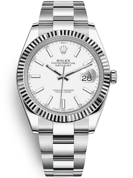 Rolex Datejust Steel White Dial Oyster