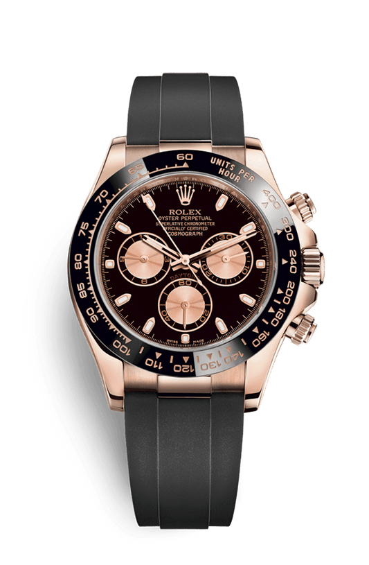 Rolex Cosmograph Daytona Everose Gold Black & Pink Oysterflex