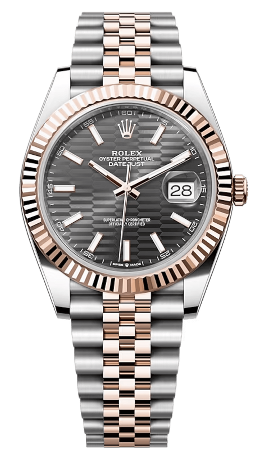 Rolex Datejust Slate Fluted Motif Dial Jubilee