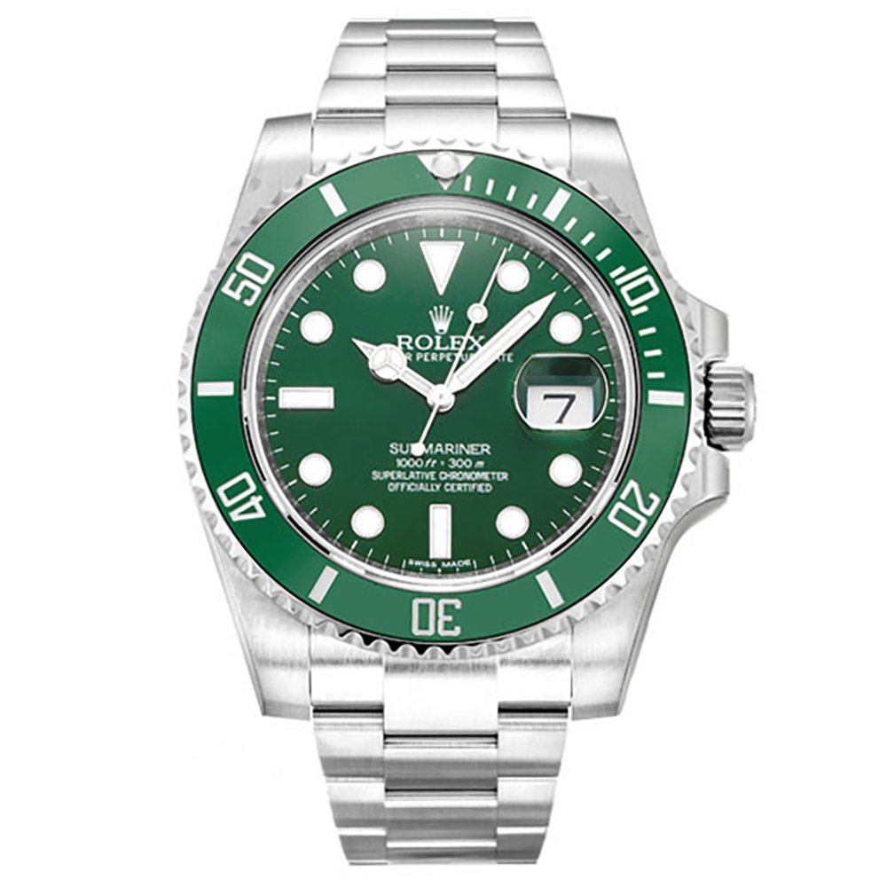 Rolex Submariner Date SS Green Hulk Ceramic Bezel