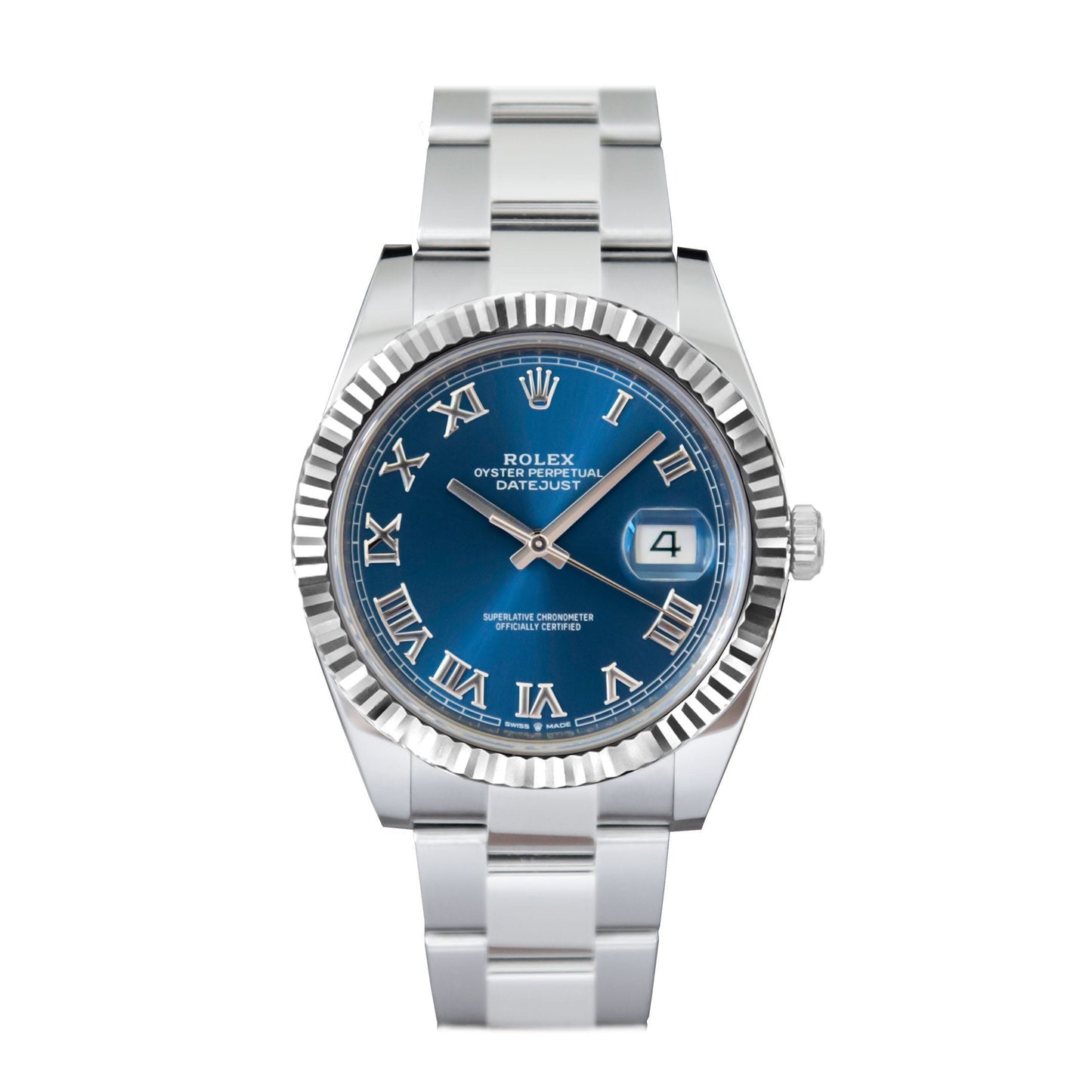 Rolex Datejust Steel Blue Roman Dial Oyster