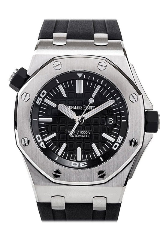 Audemars Piguet Royal Oak Offshore Diver Black Dial Black Rubber Men's Watch