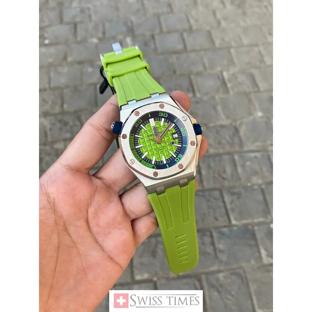 Audemars Piguet Royal Oak Offshore Diver Watch-Lime Green Dial42mm