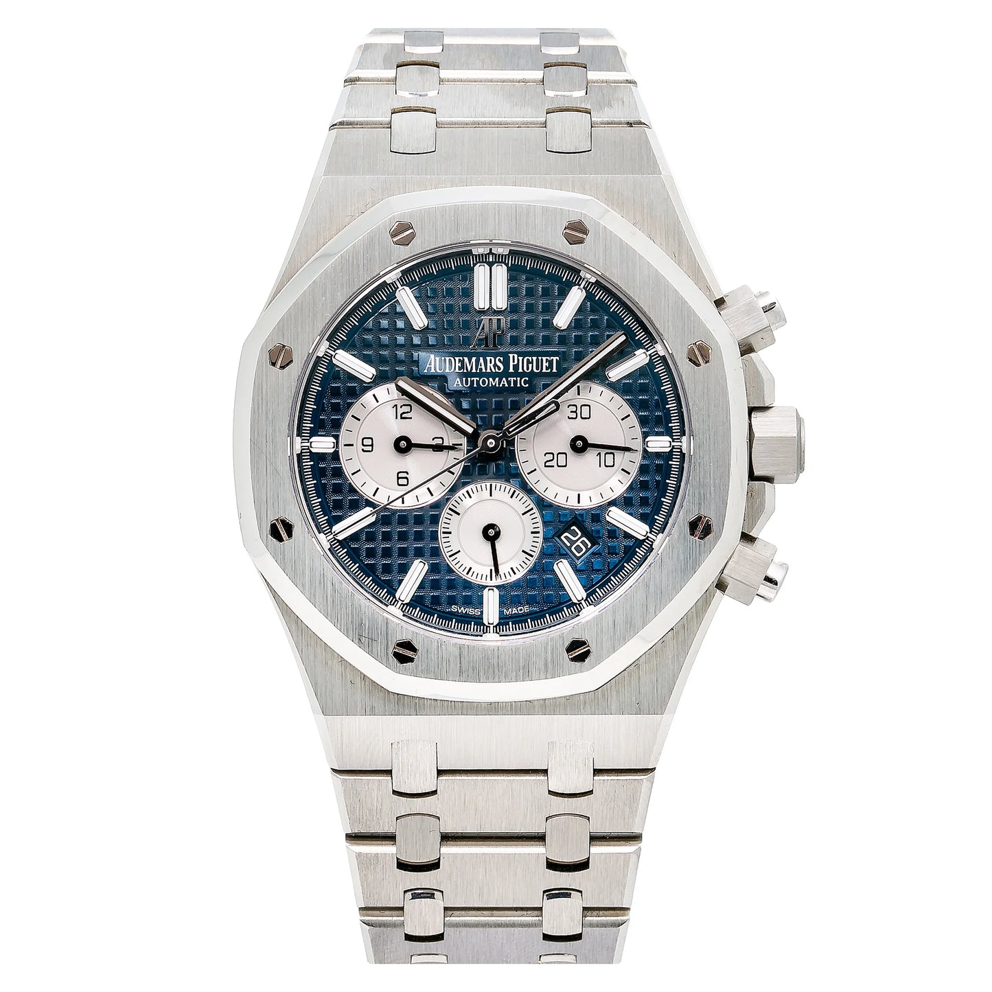 Audemars Piguet Royal Oak Chronografh Watch Blue Dial 41mm