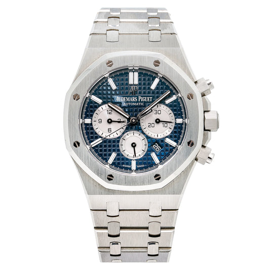 Audemars Piguet Royal Oak Chronografh Watch Blue Dial 41mm