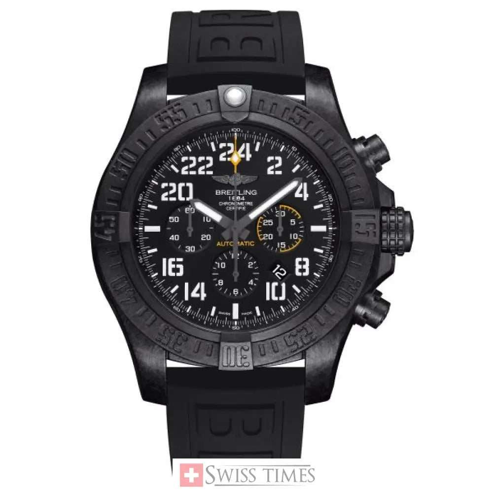 Breitling Avenger Hurricane Breitlight – Volcano Black Rubber Strap