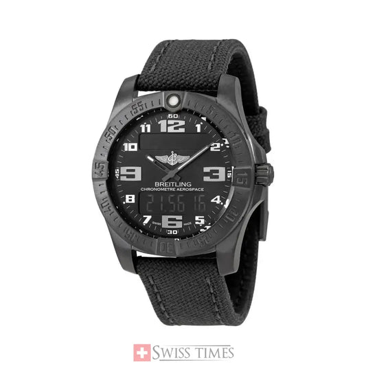 Breitling Black Aerospace Evo Alarm Chronograph Quartz Analog-digital Watch
