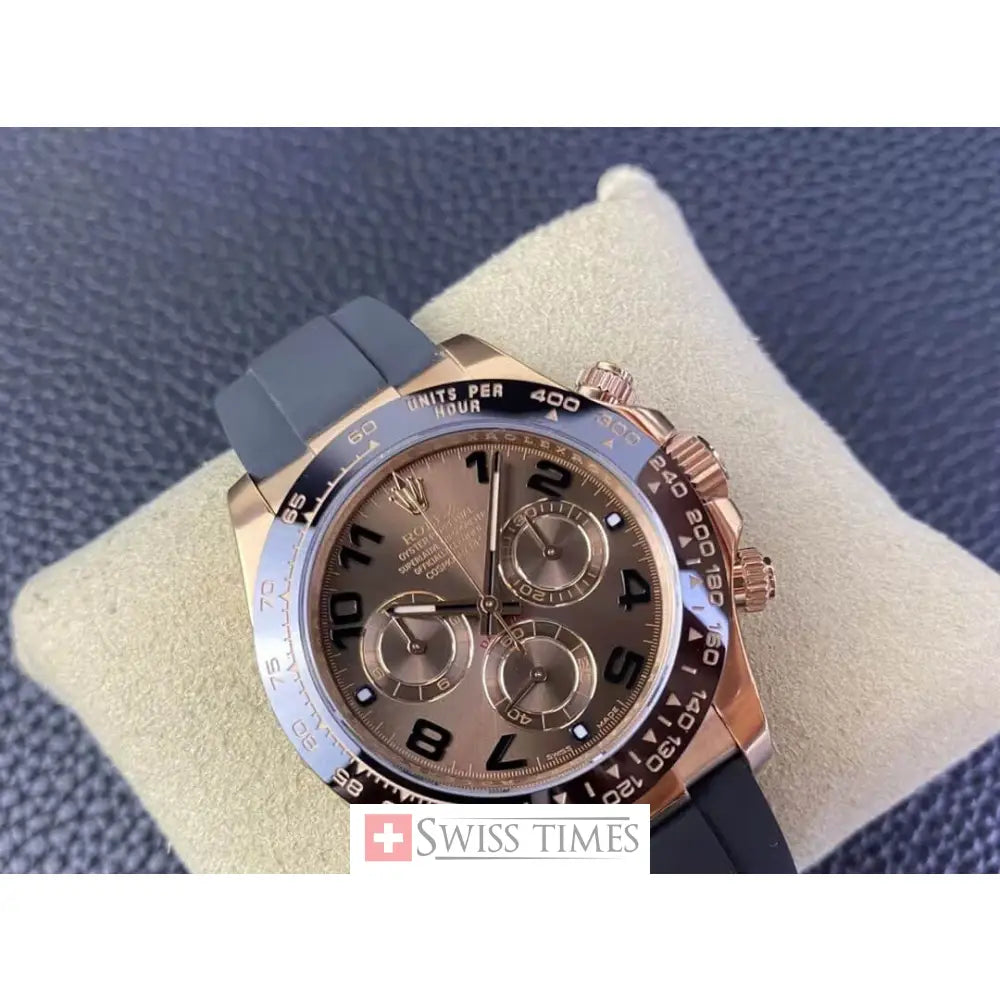 Chocolate Numerals Dial Oysterflex