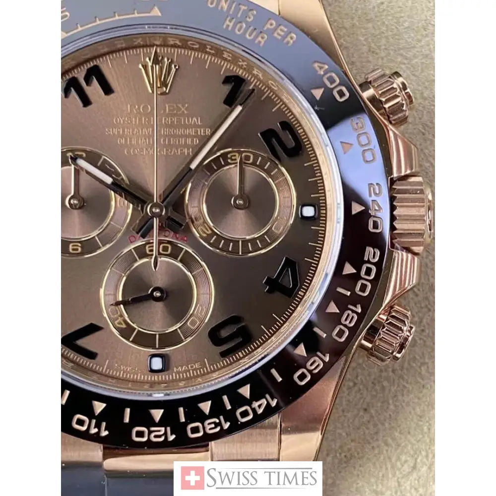 Chocolate Numerals Dial Oysterflex