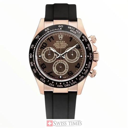 Chocolate Numerals Dial Oysterflex