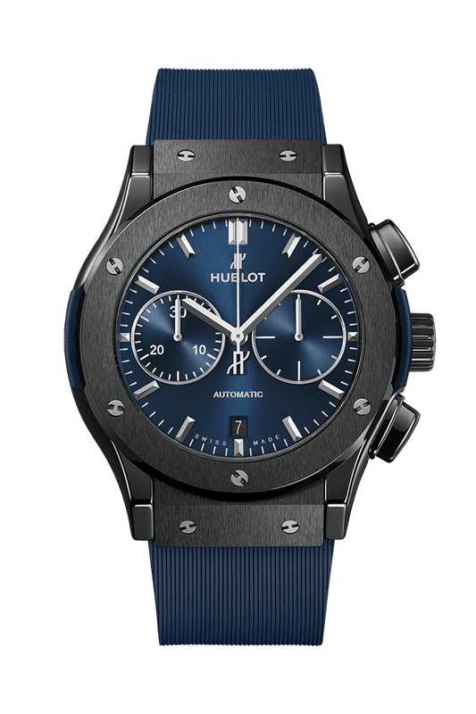 Hublot Classic Fusion Chronograph Blue Dial Black Bezel 45MM