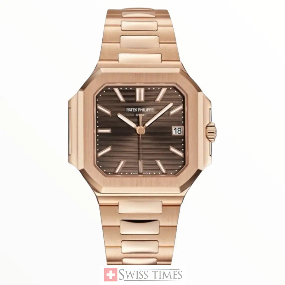 Cubitus 40 mm Sunburst Brown Rose Gold Dial