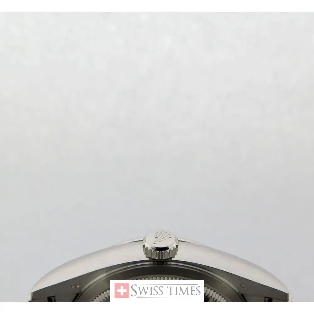 D-Date 36mm President Platinum Watch Ice Blue Roman Dial