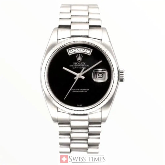 D-Date Steel Onyx Dial President