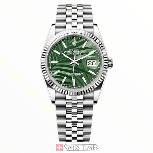 Date-Just Green Forest Dial Jubilee 36mm