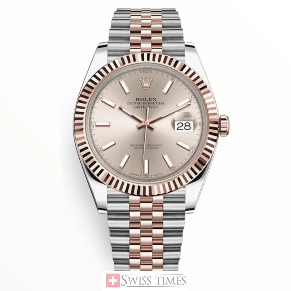 Date-Just Sundust Dial Rose Gold Jubilee