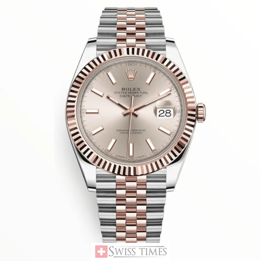 Date-Just Sundust Dial Rose Gold Jubilee