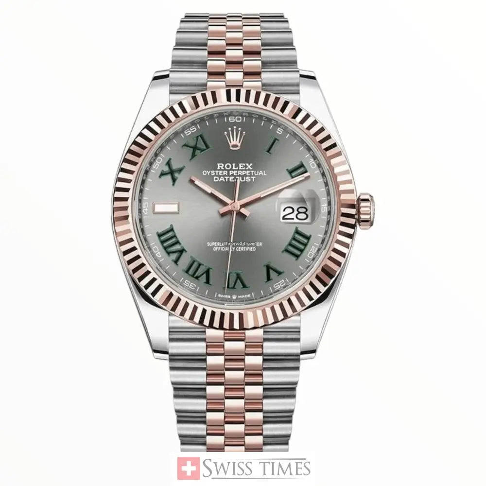 Date-Just Wimbledon Two Tone Pink Gold Jubilee 41mm