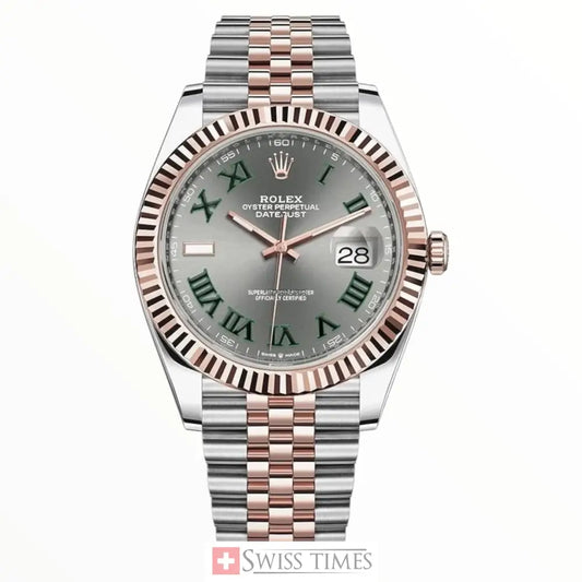 Date-Just Wimbledon Two Tone Pink Gold Jubilee 41mm