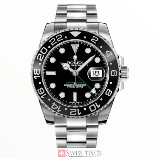Gmt-Master II Steel Black Dial
