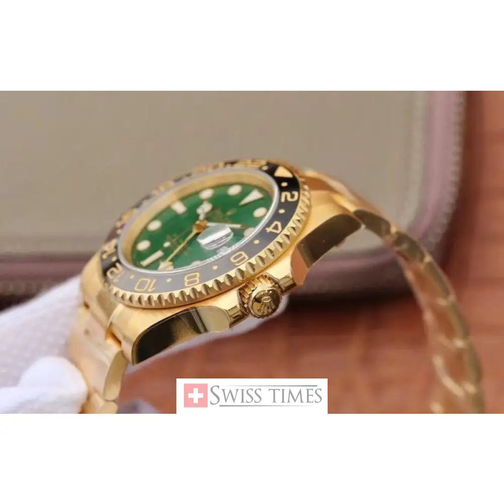 Gmt-Master II Yellow Gold Green Dial
