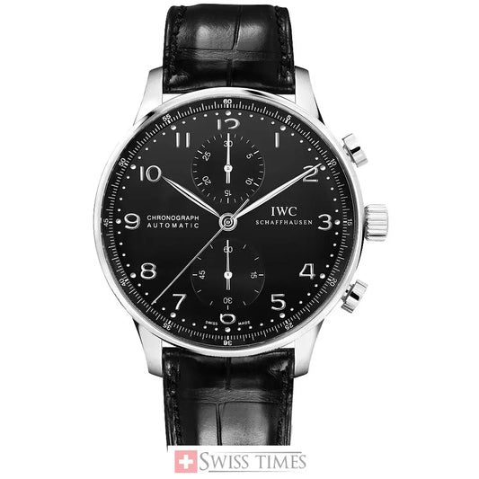 IWC Portuguese Chrono-Automatic Stainless Steel / Black Dial