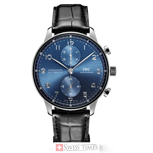IWC Portuguese Chrono-Automatic Stainless Steel / Blue Dial
