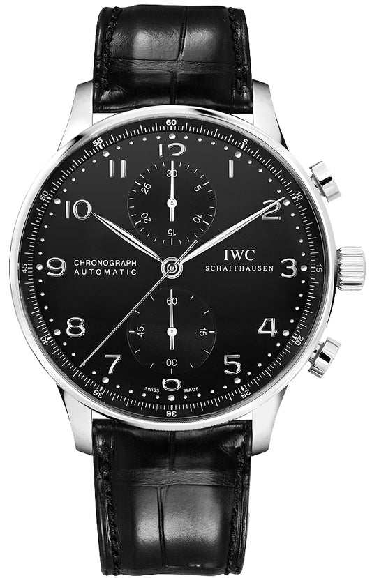 IWC Portuguese Chrono-Automatic Stainless Steel / Black Dial