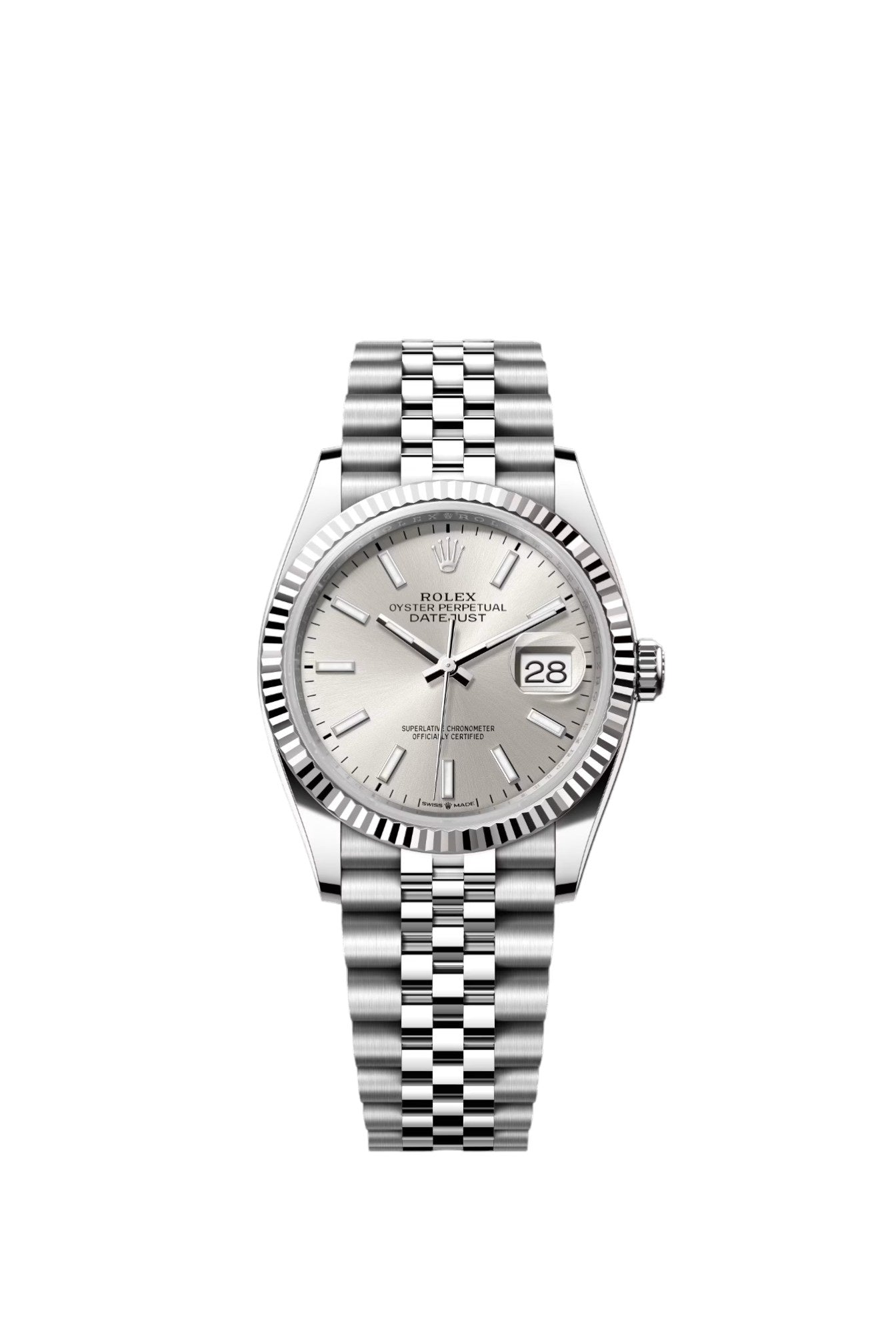 Rolex Datejust Steel Silver Dial Jubilee 36mm