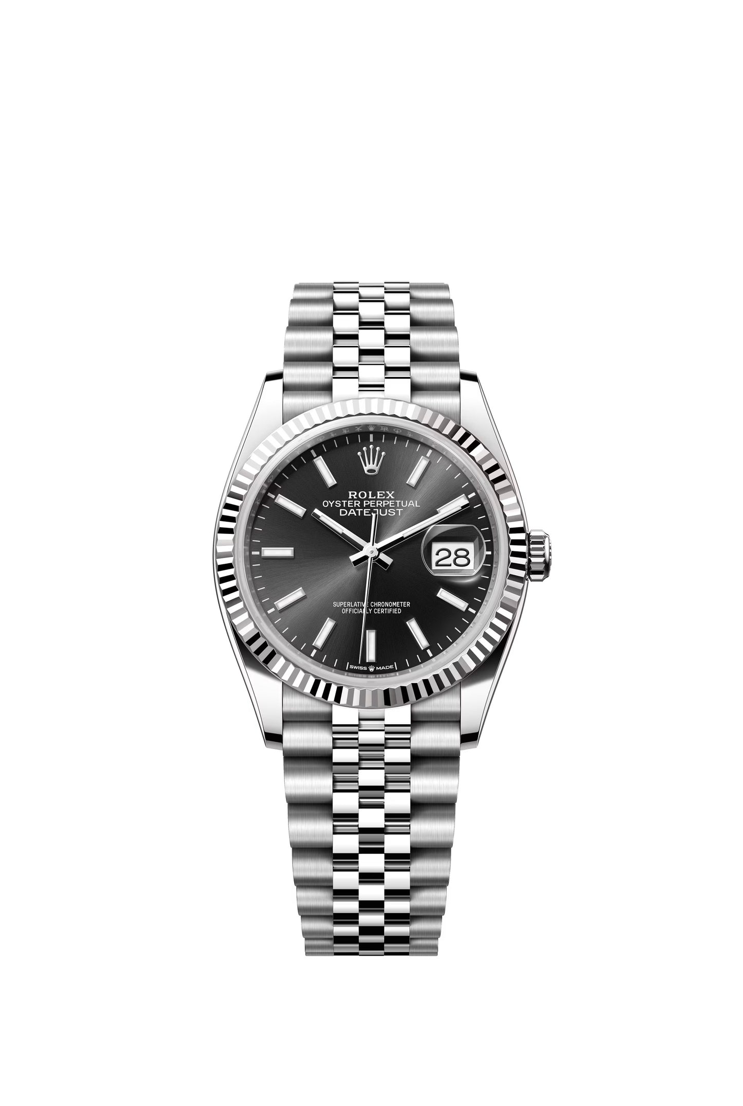 Rolex Datejust Steel Black Dial Jubilee 36mm