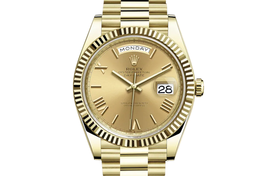 Rolex Day-Date Yellow Gold Champagne Roman Dial President